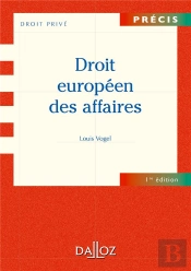 Droit Europeen Des Affaires 1ere Edition