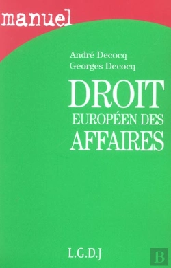 Bertrand.pt - Droit Europeen Des Affaires