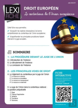 Bertrand.pt - Droit Européen - Le Contentieux De Lunion Européenne