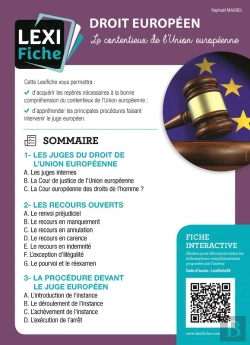 Bertrand.pt - Droit Européen - Le Contentieux De L'Union Européenne