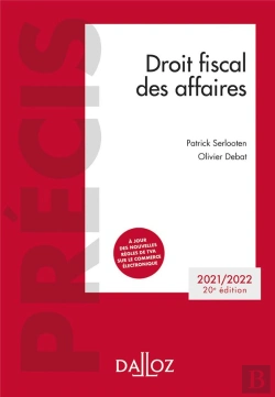 Bertrand.pt - Droit Fiscal Des Affaires 2021-2022 - 20e Ed.