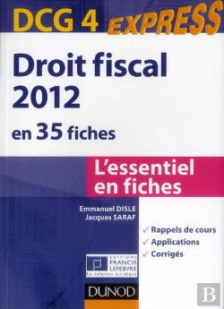 Bertrand.pt - Droit Fiscal En 35 Fiches ; Dcg 4 (Édition 2012)