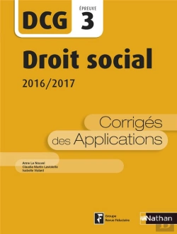 Bertrand.pt - Droit Fiscal ; Épreuve 3 Dcg ; Corrigés Des Applications (Édition 2016/2017)