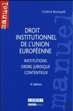 Bertrand.pt - Droit Institutionnel De L'Union Europeenne, 4eme Ed.