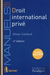Droit International Prive, 4eme Ed.