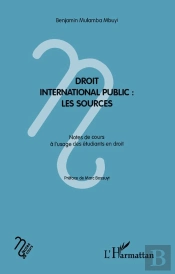 Droit International Public : Les Sources ; Notes De Cours À L'Usage Des Étudiants En Droit