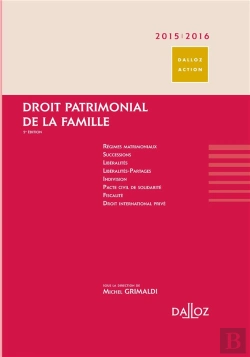 Bertrand.pt - Droit Patrimonial De La Famille ; 2015/2016