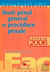 Droit Penal Et Procedure Penale