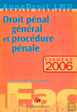 Bertrand.pt - Droit Penal Et Procedure Penale
