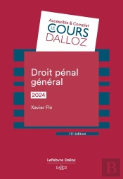 Droit Penal General 2024. 15e Ed.