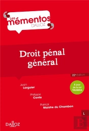 Droit Pénal Général ; 22e Édition