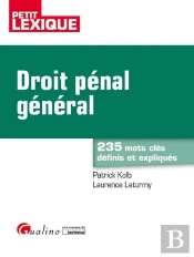 Droit Pénal Général ; 235 Mots Clés Définis Et Expliqués (2e Édition)