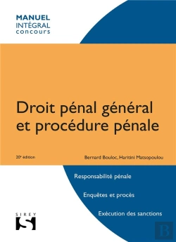 Bertrand.pt - Droit Penal General Et Procedure Penale - 20e Ed.