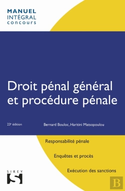 Bertrand.pt - Droit Penal General Et Procedure Penale. 23e Ed.