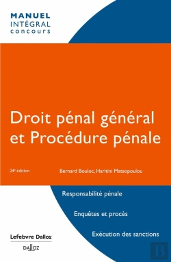 Bertrand.pt - Droit Pénal Général Et Procédure Pénale. 24e Éd.