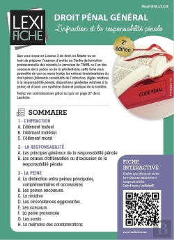 Bertrand.pt - Droit Pénal Général ; L'Infraction Et La Responsabilité Pénale (2e Édition)