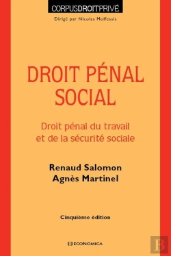 Bertrand.pt - Droit Penal Social, 5e Ed. - Droit Penal Du Travail Et De La Securite Sociale