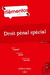 Droit Pénal Spécial (16e Édition)