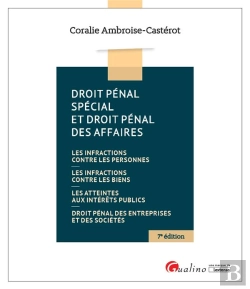 Bertrand.pt - Droit Penal Special Et Droit Penal Des Affaires, 7eme Edition - Les Infractions Contre Les Personnes