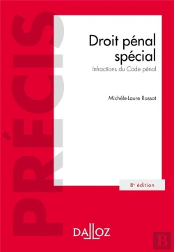 Bertrand.pt - Droit Pénal Spécial ; Infractions Du Code Pénal (8e Édition)