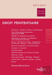 Droit Pénitentiaire (Édition 2012/2013)
