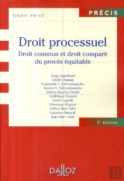 Bertrand.pt - Droit Processuel ; Droit Commun Et Droit Comparé Du Procès Équitable (5e Édition)