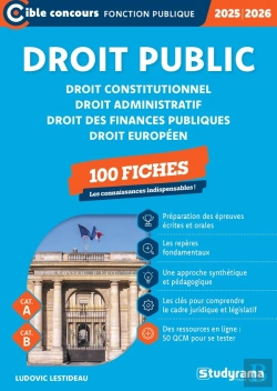 Bertrand.pt - Droit Public : 100 Fiches : Catégories A Et B (Édition 2025/2026)