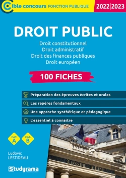 Bertrand.pt - Droit Public  100 Fiches - Droit Constitutionnel, Droit Administratif, Droit Des Finances Publiques