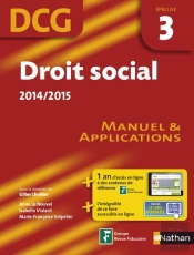 Droit Social 2014/2015 Epreuve 3 Dcg Manuel Et Applications Eleve 2014