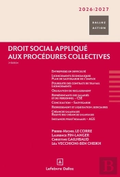 Droit Social Appliqué Aux Procédures Collectives (Édition 2026/2027)