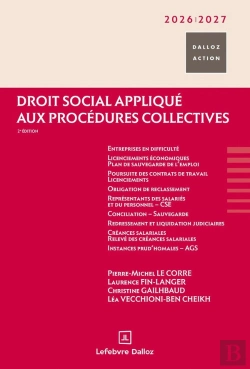 Bertrand.pt - Droit Social Appliqué Aux Procédures Collectives (Édition 2026/2027)