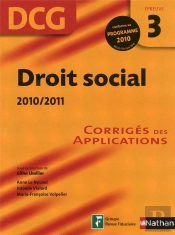 Droit Social Epreuve 3 Dcg Corriges - 2010/2011  11