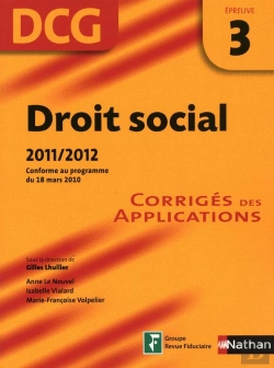 Bertrand.pt - Droit Social Epreuve 3 Dcg Corriges 2011/2012