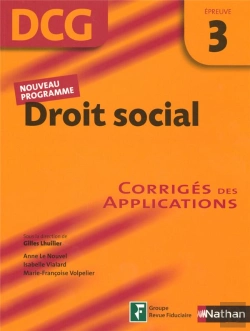 Bertrand.pt - Droit Social ; Épreuve 3 ; Dcg ; Corrigés (Édition 2007)