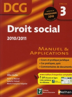 Bertrand.pt - Droit Social Epreuve 3 Dcg Eleve - 2010/2011