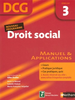 Bertrand.pt - Droit Social ; Épreuve 3 ; Dcg ; Élève (Édition 2007)