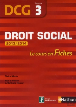 Bertrand.pt - Droit Social Epreuve 3 Dcg Le Cours En Fiches 2013