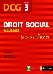 Droit Social Epreuve 3 Dcg Le Cours En Fiches 2016/2017 - 2016