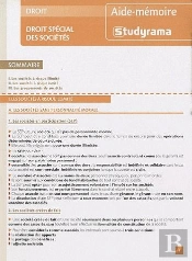 Droit Special Des Sociétés