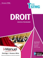 Droit Terminale Stmg (Parcours Stmg) Licence Numerique Eleve I-Manuel+Ouvrage Papier