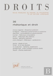 Droits N  36 - Rhetorique Et Droit