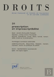 Droits ; Prescription Et Imprescriptibilite