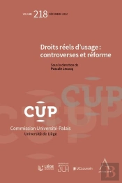 Droits Réels D'Usage : Controverses Et Réforme Tome 218