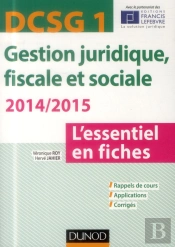 Dscg 1 - Gestion Juridique, Fiscale Et Sociale 2014 4e Edition - En 20 Fiches