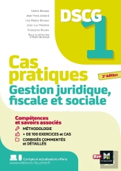 Dscg 1 : Gestion Juridique Fiscale Et Sociale ; Cas Pratiques (Édition 2024/2025)