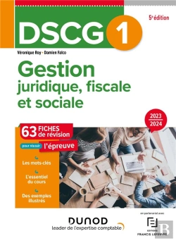 Bertrand.pt - Dscg 1 - Gestion Juridique, Fiscale Et Sociale - Dscg 1 - 0 - Dscg 1 Gestion Juridique, Fiscale Et S