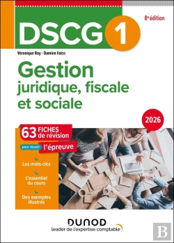 Bertrand.pt - Dscg 1 : Gestion Juridique, Fiscale Et Sociale ; Fiches De Révision (Édition 2026/2027)