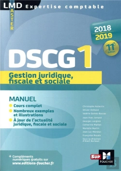 Bertrand.pt - Dscg 1 Gestion Juridique Fiscale Et Sociale - Manuel - 2018-2019  - 11e Ed - Preparation Complete