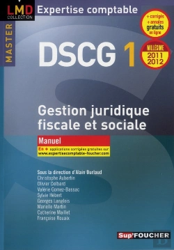 Bertrand.pt - Dscg 1 Gestion Juridique Fiscale, Fiscale Et Sociale Manuel Millesime 2011-2012
