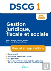 Dscg 1 Gestions Juridique Fiscale Et Sociale 2017 2018